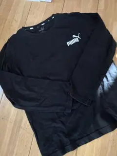 PUMA ブラック 長袖カットソー