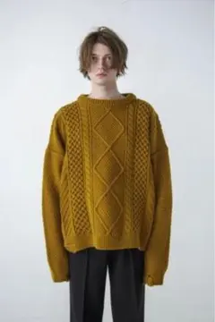 VICTIM ヴィクティム ビクティム DAMEGE CABLE KNIT M