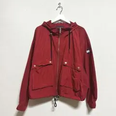 《TOMMY HILFIGER》 トミーヒルフィガー (L/G) パーカー 赤
