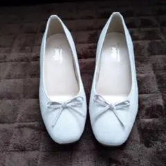 shole パンプス キラキラグレー