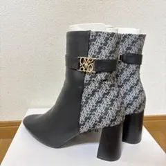 2WAY モノグラムデザインショートブーツ