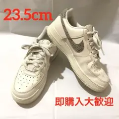 ナイキ NIKE エアフォース1 パイソン柄 スネーク スニーカー 白 23.5