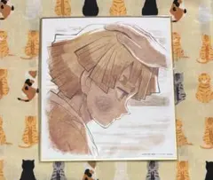 鬼滅の刃　コラボレーションカフェ ランダム複製ミニ色紙 我妻善逸