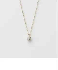 agete アガット　K18 ダイヤモンド　ネックレス