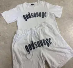 (最安値)godsavage セットアップ Tシャツ ショートパンツ 正規品のサムネイル