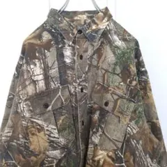 RealTree　90s　総柄　ミリタリージャケット　長袖シャツ　オーバーサイズのサムネイル
