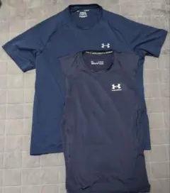 UNDER ARMOUR Tシャツ ノースリーブ 2点セット ネイビー