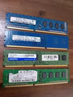 DDR3 メモリ まとめ売り 4枚セット 2GB/4GB混在 デスクトップ用