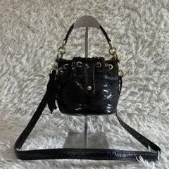 Coach Poppy Sequins Drawstring Bucket