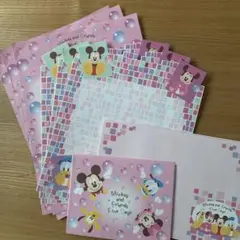 ミッキーと仲間たち レターセット