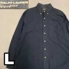 4WC563 RALPH LAUREN GOLF チェック 長袖シャツ