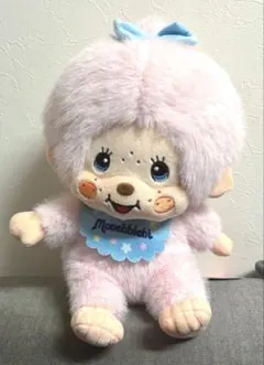 モンチッチ　コットンキャンディＬサイズぬいぐるみ ピンク