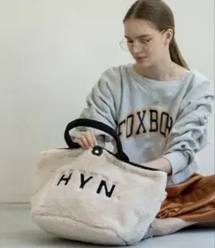 HAYNI ヘイニ　ブロックロゴ エコファートートバッグ