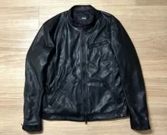 MOSSIMO モッシモ レザーライクライダース ブラック L