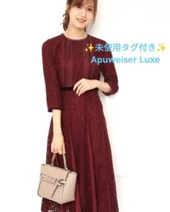 ✨️未使用タグ付き✨️ Apuweiser Luxe レースデザインワンピース