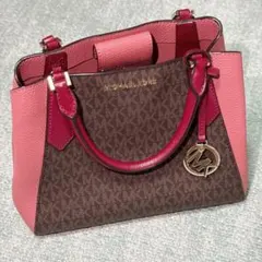 MICHAEL KORS トートバッグ ブラウン ピンク