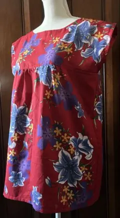 浴衣リメイク ギャザーチェニックMサイズ[582]