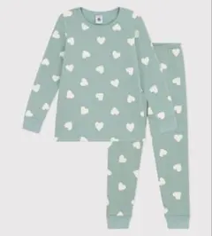 プチバトー　ハート　パジャマ　スウェット　12ans 152 美品　オーガニック