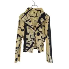 PLEATS PLEASE イッセイ 15aw 墨ペイント ジャケット Lサイズのサムネイル