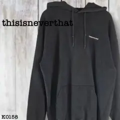 thisisneverthat ブラック パーカー M K0158