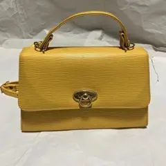 【ヴィンテージ】【ノーブランド扱い】 ハンドバッグ & ショルダー / イエロー