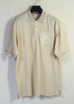FILA フィラ 半袖 リブライン 刺繍ロゴ かのこ ポロシャツ:L 　日本製のサムネイル