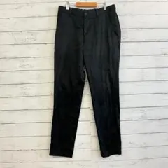 UNITED ARROWS グリーンレーベル 黒スラックスパンツ 通勤美脚M