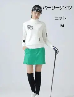 【美品❣️】PEARLY GATES カシミヤタッチコットンハイネックニット