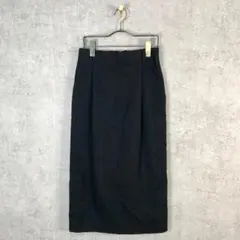 【古着】ローリーズファーム タイトスカート ひざ丈 M 黒のサムネイル