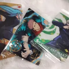 呪術廻戦 キャラクターカード、シールセット 計11枚