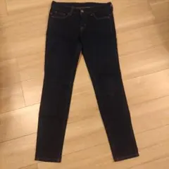 スキニーデニム ダークブルー　サイズ66