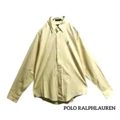 90’sPOLO by Ralph Lauren長袖シャツポニー刺繍ロゴ人気古着