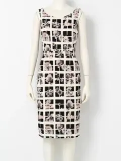 Lily brown 花柄ノースリーブひざ丈ワンピース