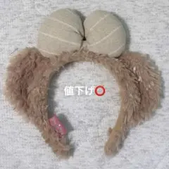 耳付きカチューシャ ベージュ