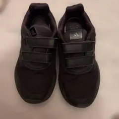 adidas キッズ スニーカー ブラック　22.0cm