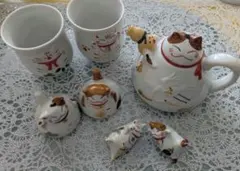 君*様様 【猫好きさんへ】猫モチーフの酒器・食器セットのサムネイル