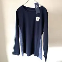 新品タグ付き　プリンス　長袖シャツ　テニスウェア　M レディース　ネイビー　速乾