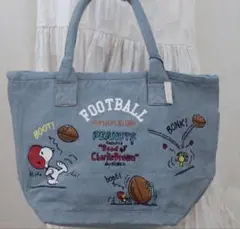 SNOOPYデニムバッグ　ROOTOTE