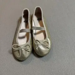H&M ゴールドバレエシューズ　EUR25 15.0cm〜16.5cm