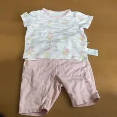 ベビーパジャマセット 半袖 トップス ショートパンツ すみっコぐらし ユニクロ