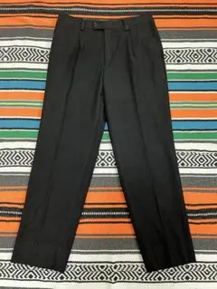 ランバン コレクション スラックス M ウールパンツ ワンタック 82センチ 紺