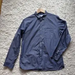 SHIPS any リラックス レギュラーカラーシャツ　MEDIUM ネイビー