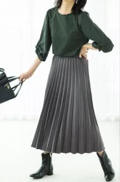 anyfam ウーリッシュプリーツスカート☆美品