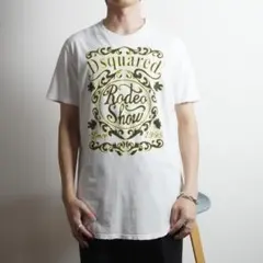DSQUARED2 イタリア製 ホワイトTシャツ ロゴ /BZ298