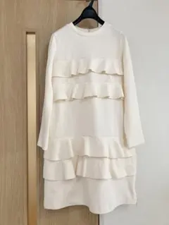 チェスティ　Chesty フリル付き　長袖ワンピース