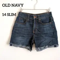 OLD NAVY【サイズ 14 SLIM】デニムショートパンツ ダークブルー