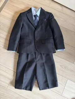 「110」ブラック 入学式 卒園式 フォーマルスーツ