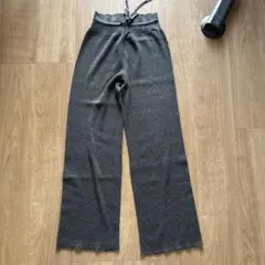 UNIQLO ウォッシャブルニットリブパンツ　M サイズ　ダークグレー