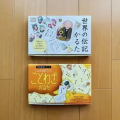 学研 世界の伝記かるた ことわざかるた 2点セット　（知育玩具）のサムネイル