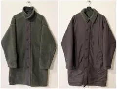 BEAMS LIGHTS /リバーシブル ボア ステンカラーコート/SIZE:L